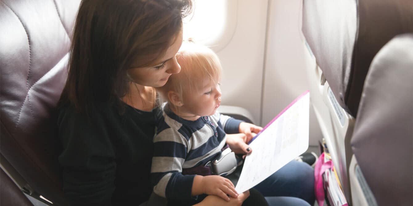 10 tips for flying with a baby mom and baby on airplane - tips for flying with a baby