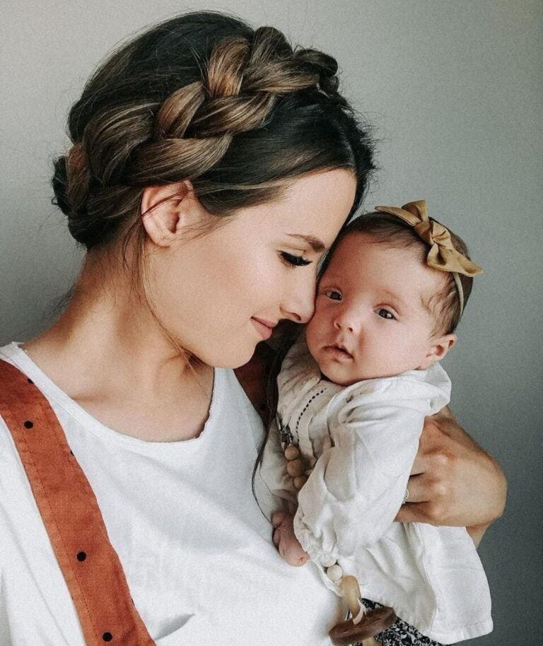 Mama, it doesn’t get better than this mom snuggling baby