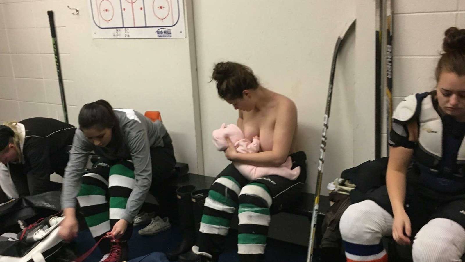 The backlash to this hockey mom’s breastfeeding photo is exactly why it’s so important to see