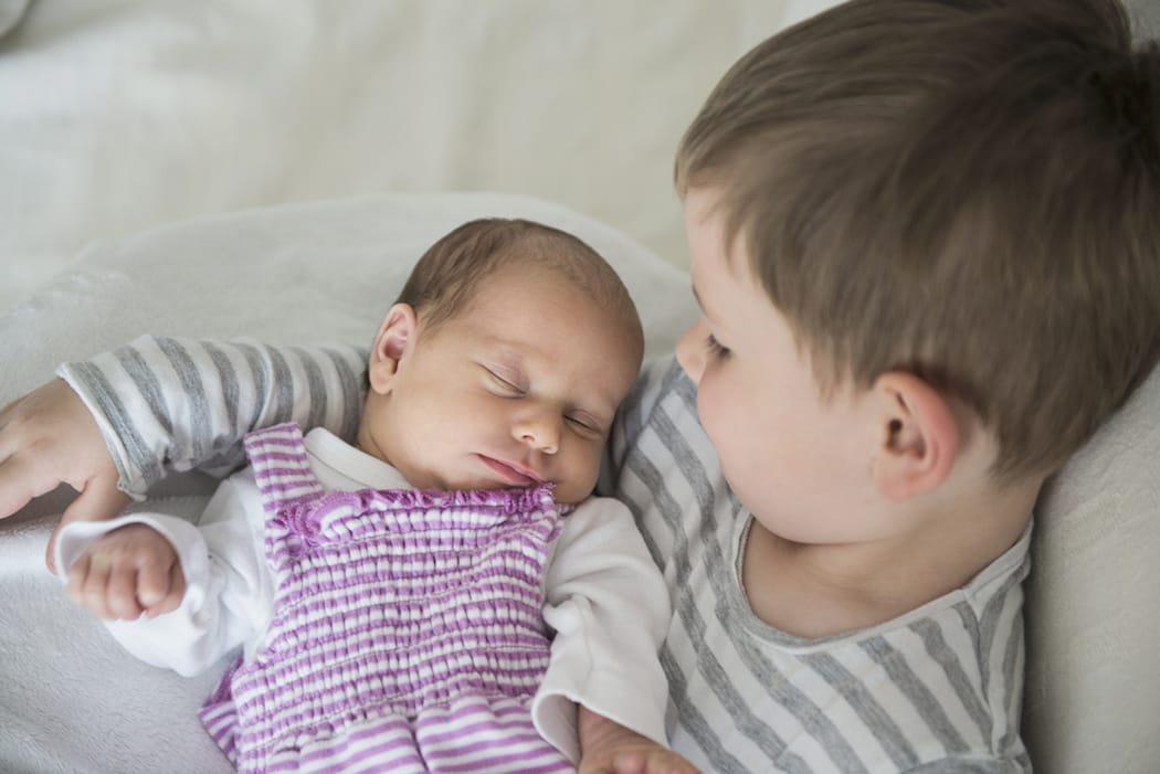 My firstborn suddenly looked SO BIG when my second baby was born