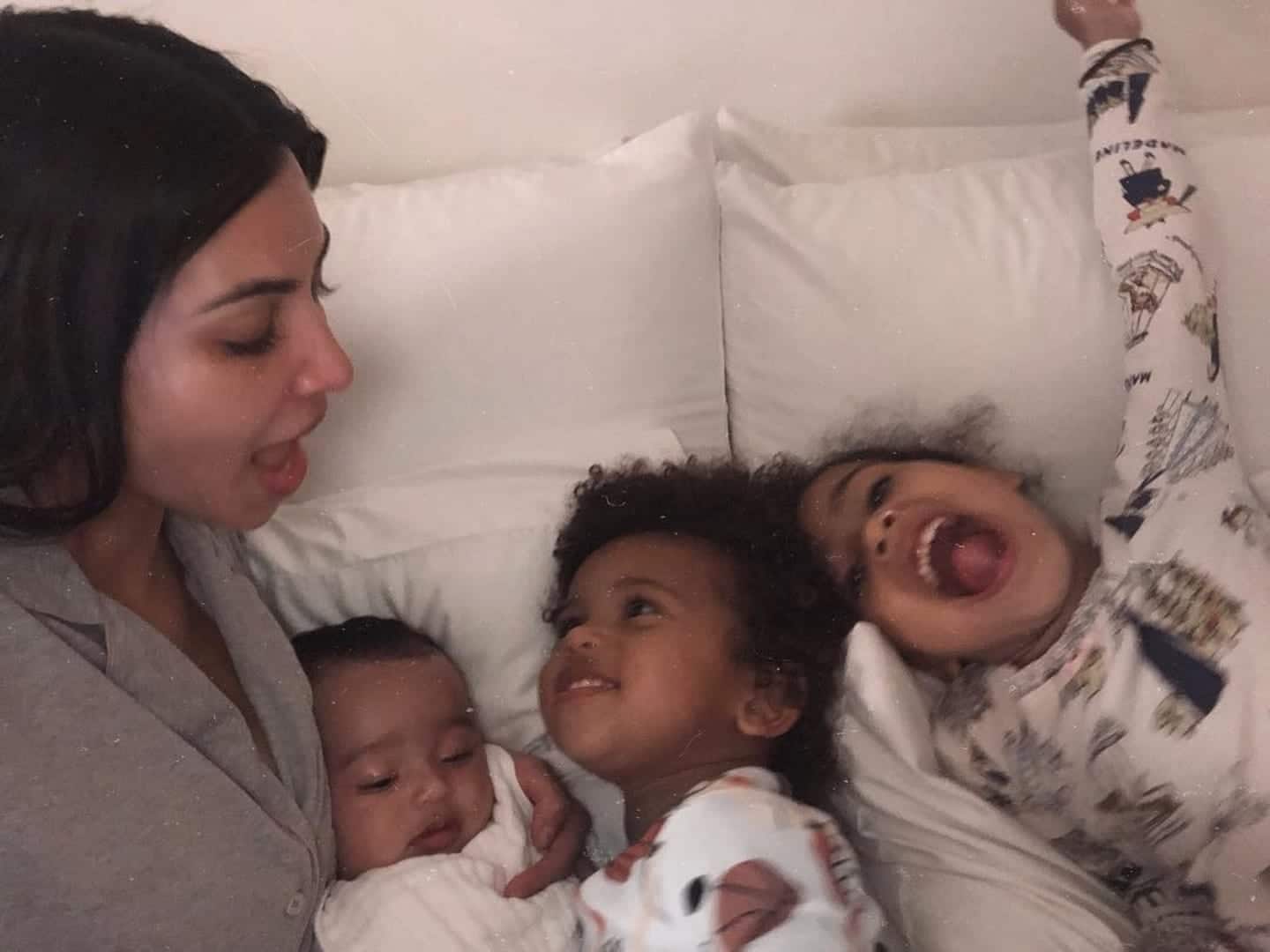 Kim Kardashian’s definition of ‘the good life’ is ours, too Kim Kardashian with her kids