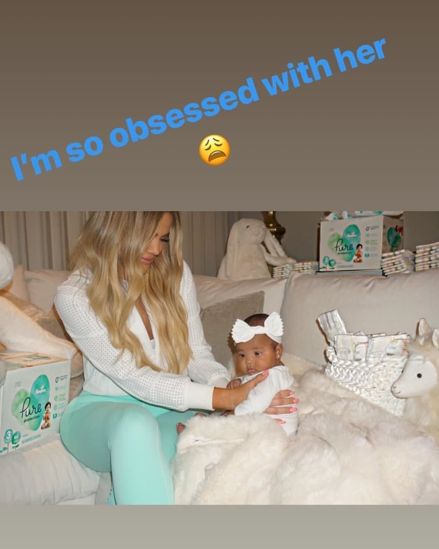 Khloe Kardashian opens up about new mom life and it sounds SO familiar to us Khloe Kardashian with daughter True