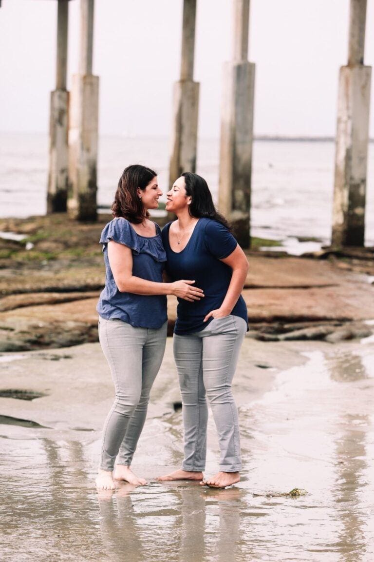 My darling, our love is a lot of small things that make up one big thing—our family two women looking at each other