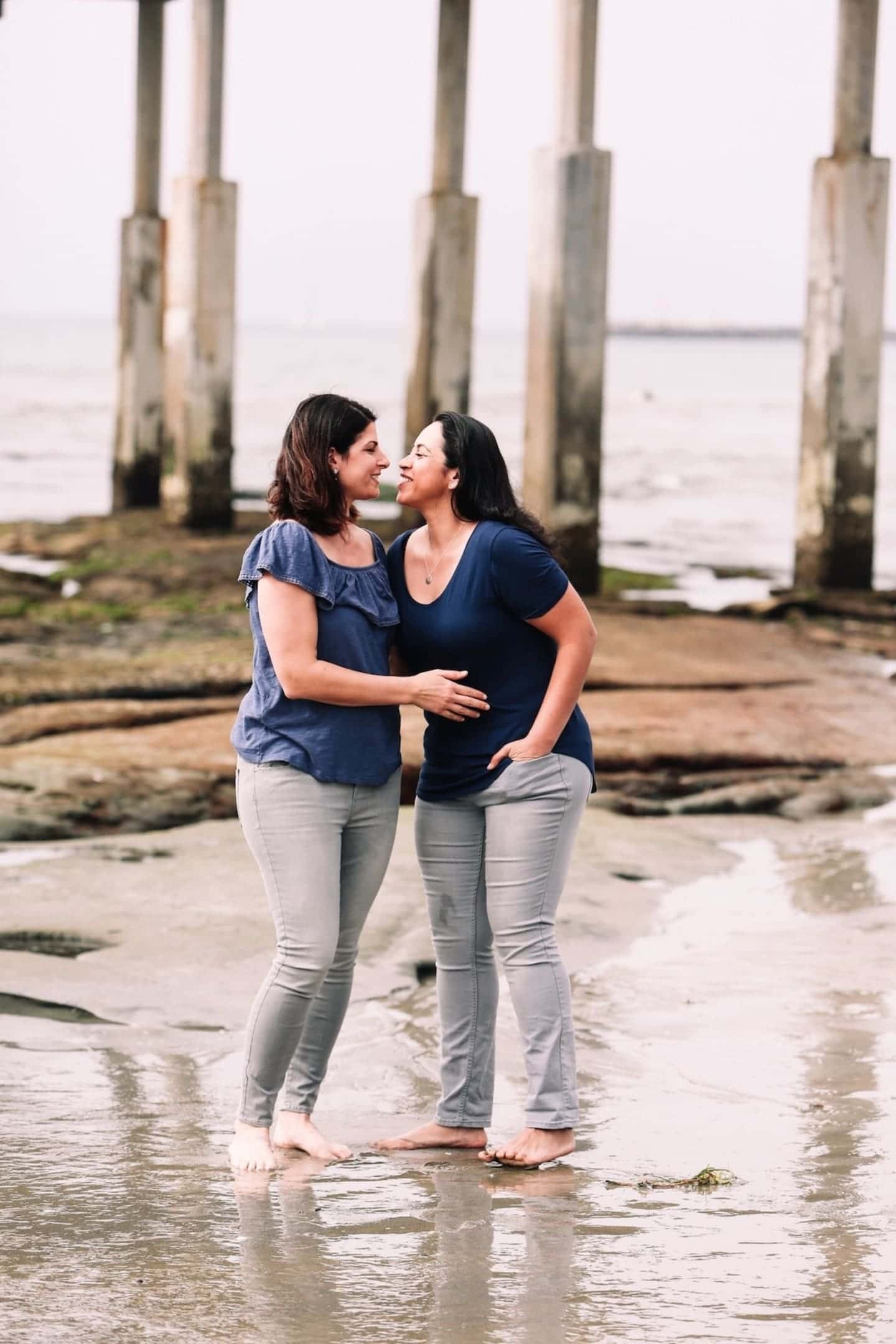 My darling, our love is a lot of small things that make up one big thing—our family two women looking at each other