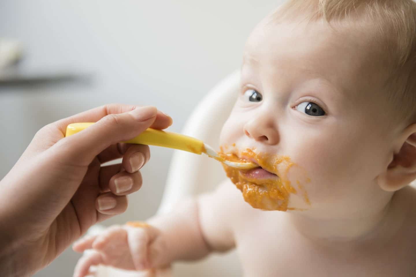Here’s what parents need to know about Consumer Reports’ baby food tests baby eating baby food