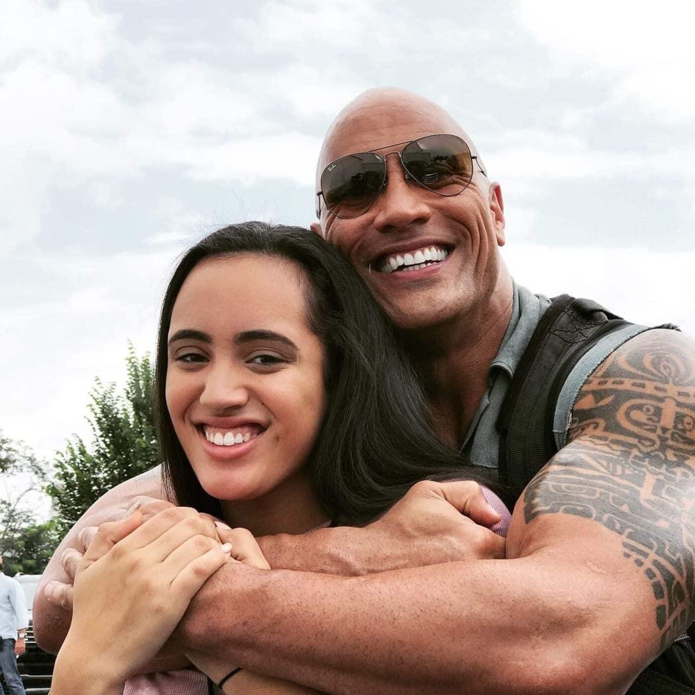The Rock is a proud #girldad who recognizes the strength in women Dwayne Johnson with daughter