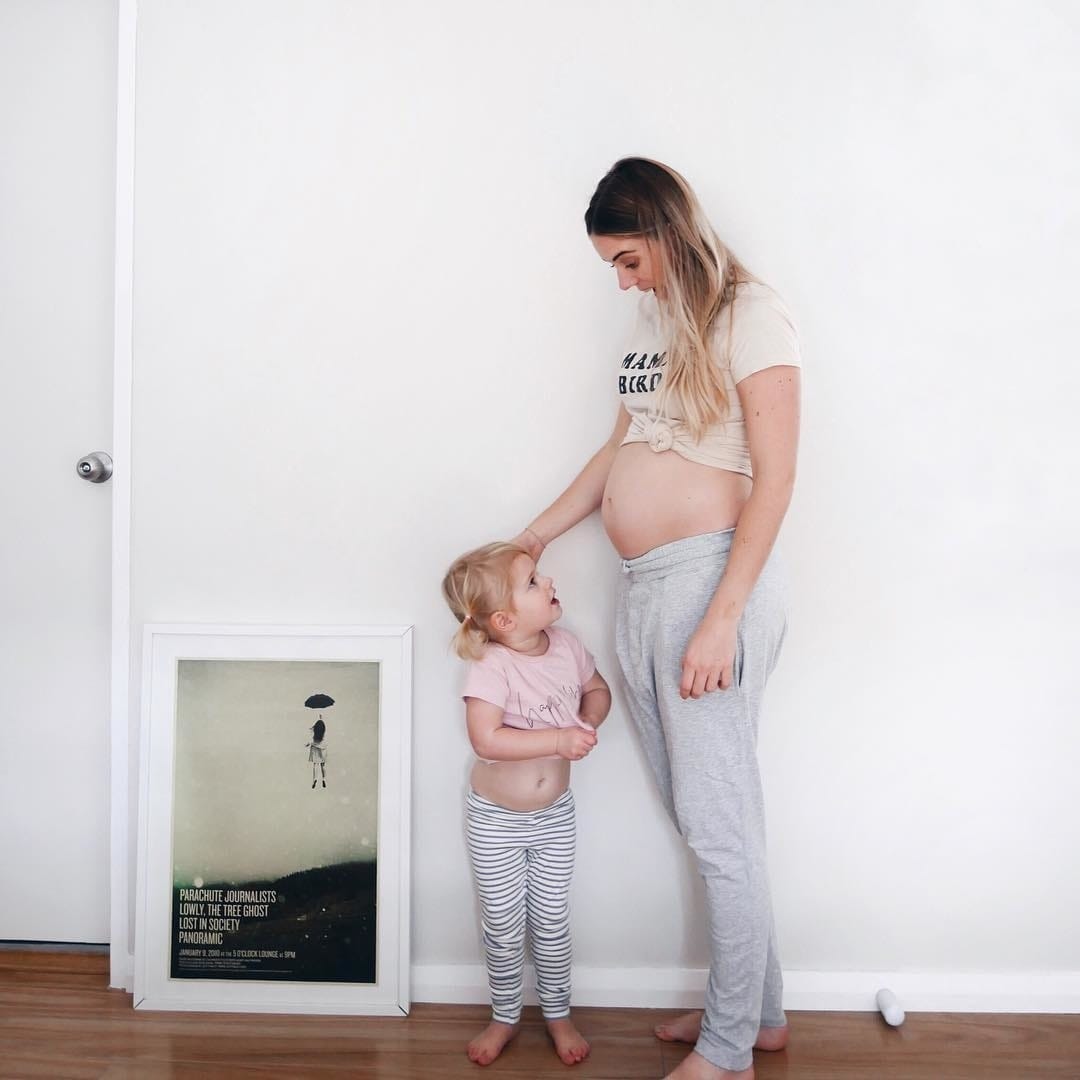To the pregnant mama chasing her toddler: I see you