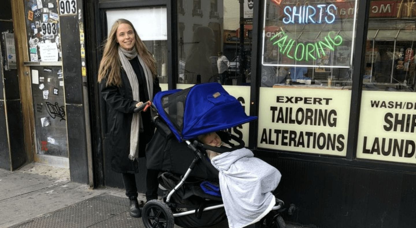 Every Mom is Actually Running a 5K mom pushing baby in a stroller on the street