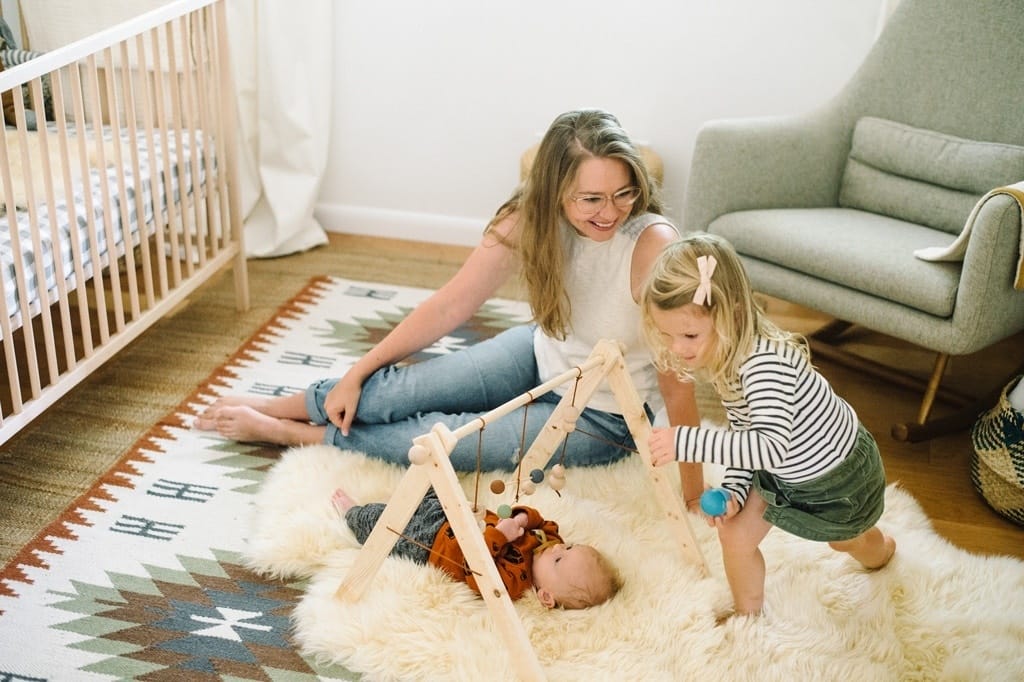 Motherly nursery tour: bohemian meets minimalism in this cozy space