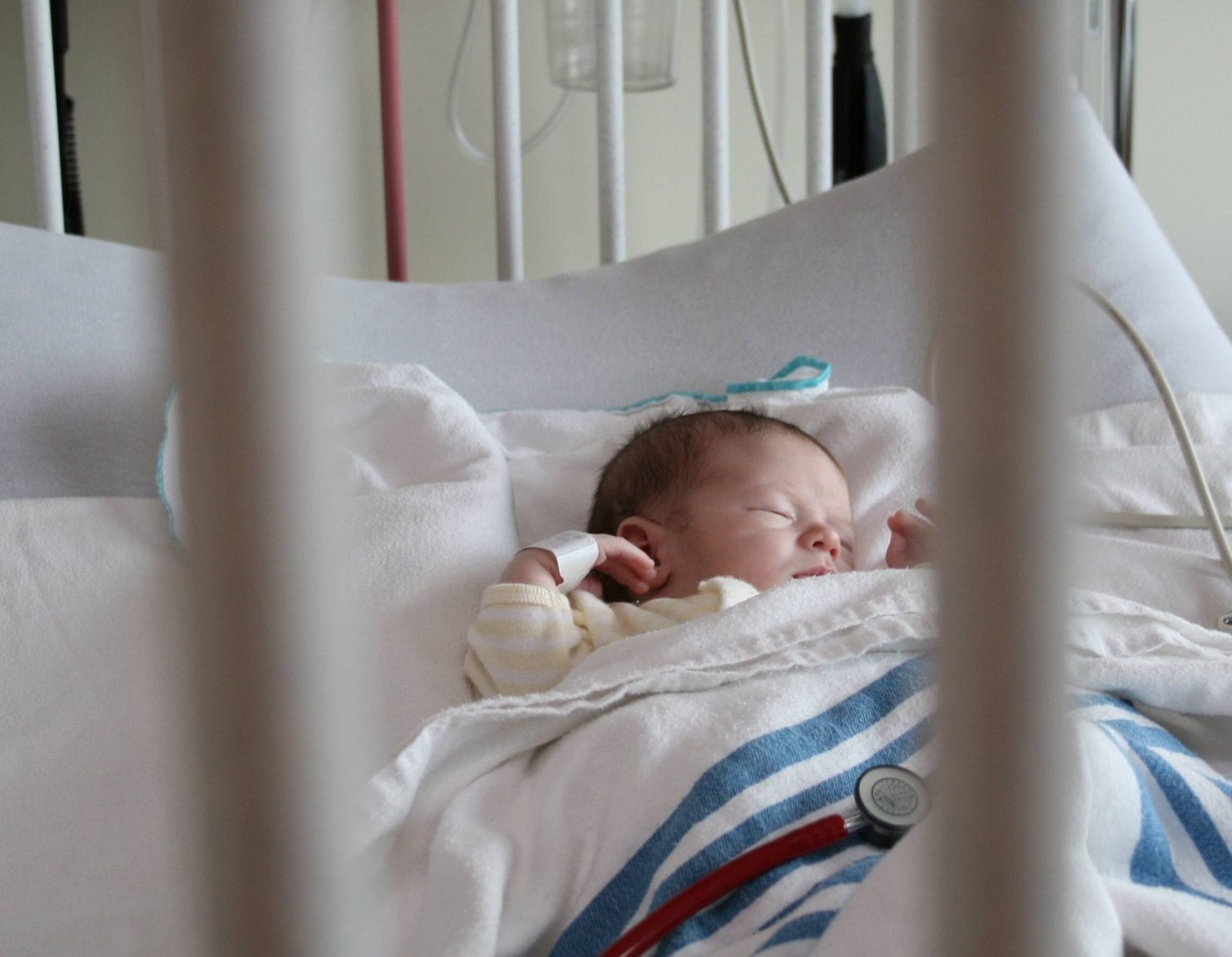 How RSV changed the way I parent baby laying in a hospital bed