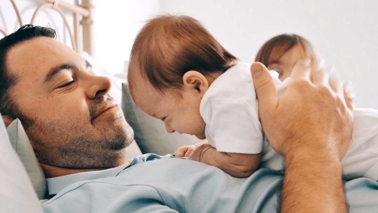 My husband is gone a lot, but I am NOT a single mom dad playing with baby