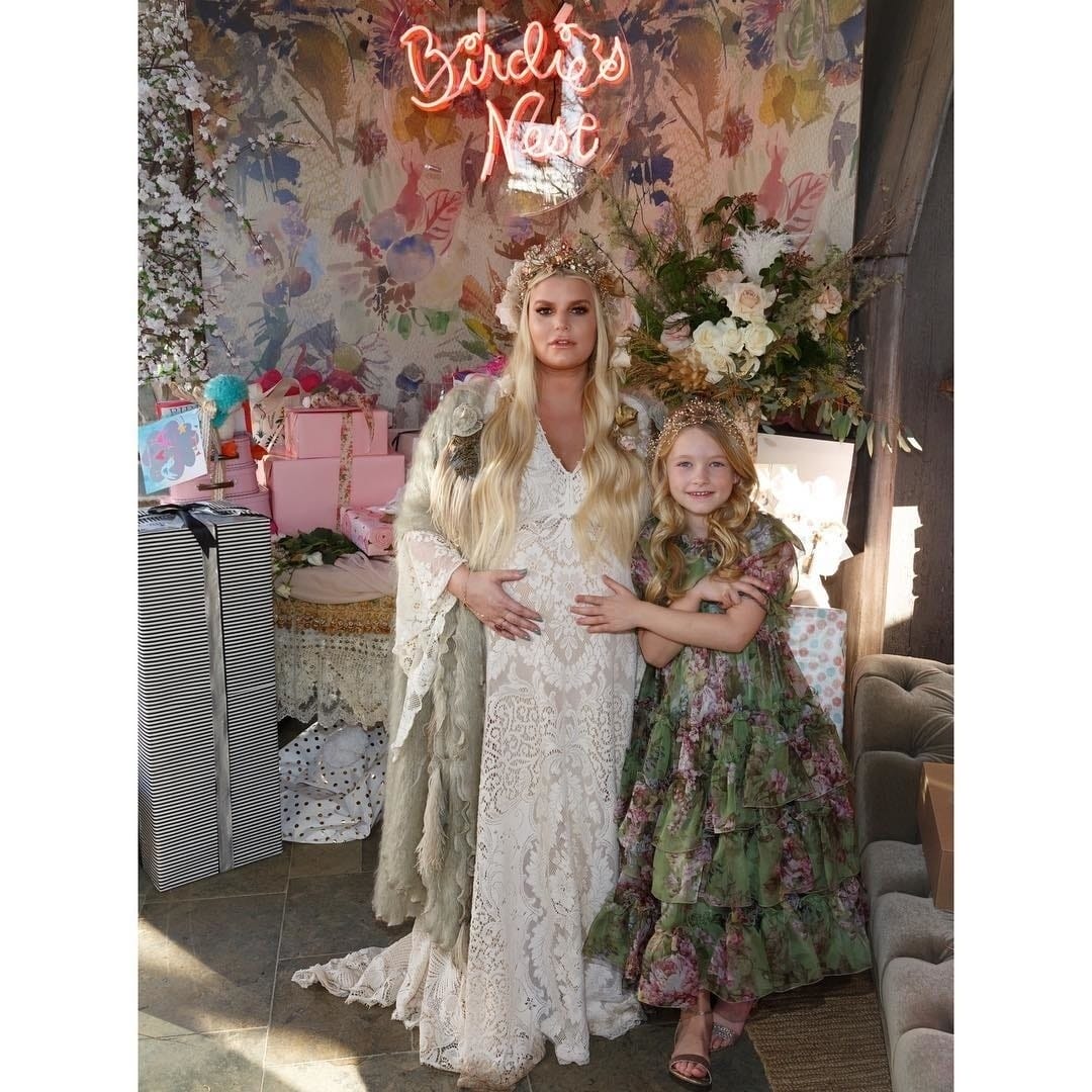 Jessica Simpson just dropped a major baby name hint at her shower