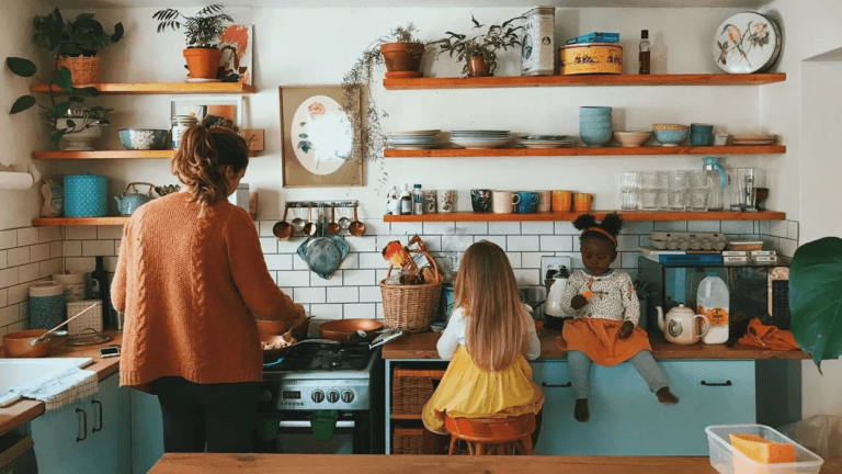 Mama, my best advice for you? Let people help mom in the kitchen with two little girls