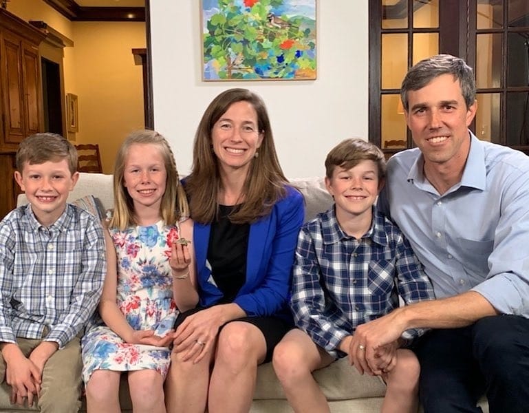 Beto O’Rourke says he ‘helps’ raise his kids, but dads are not just helpers