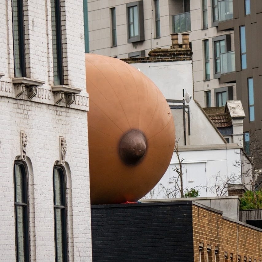 Giant inflatable breasts in London prove a point about breastfeeding we can’t ignore