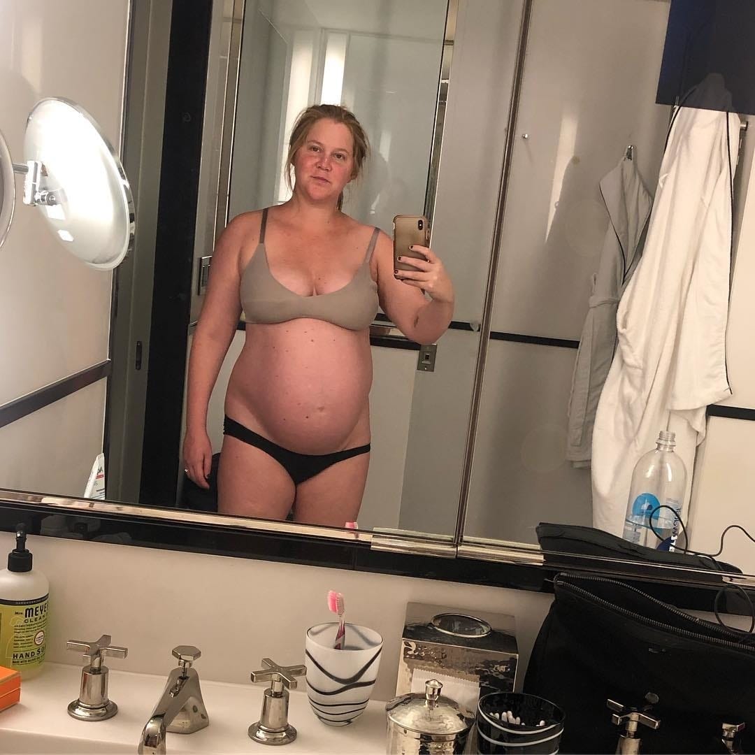 Amy Schumer is feeling ‘strong + beautiful’ as she gets closer to her due date