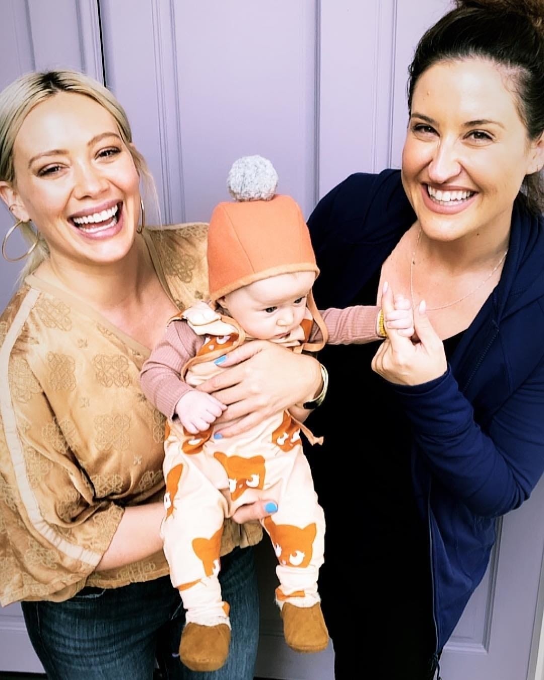 Hilary Duff tried to ‘smell’ her baby through her phone and we totally get it