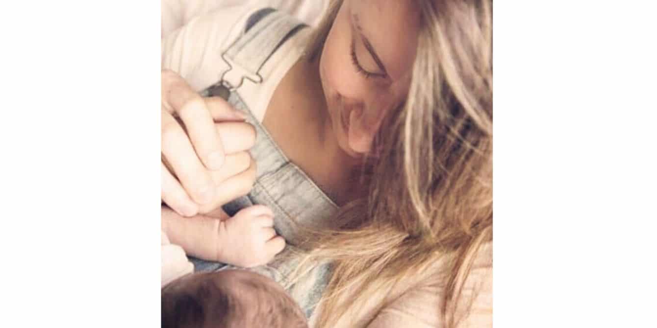 Kate on getting her life back after postpartum psychosis kate with baby - essay on mom suffering from postpartum psychosis