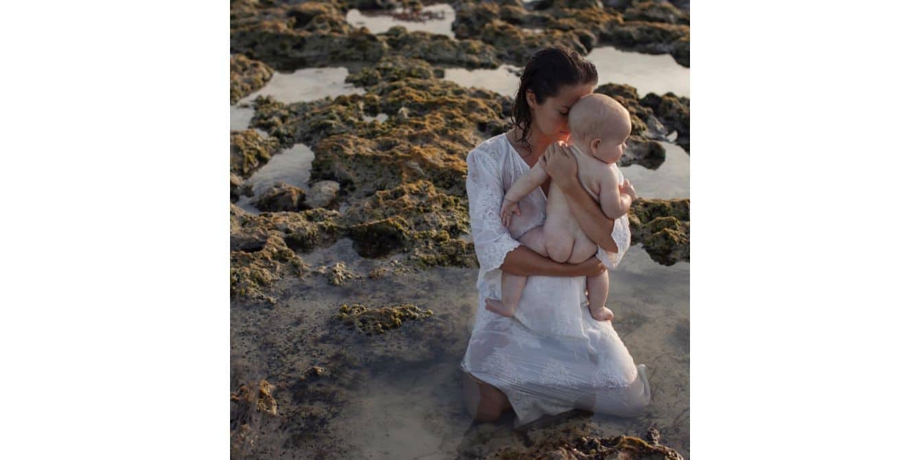 Vera On Having Postpartum Depression Far From Her Home Country vera with baby- postpartum depression