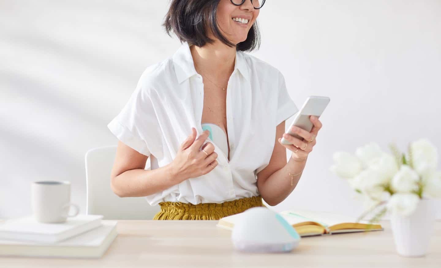 Willow is about to launch its smartest breast pump yet—and it promises more milk & comfort mom-wearing-willow-breast-pump