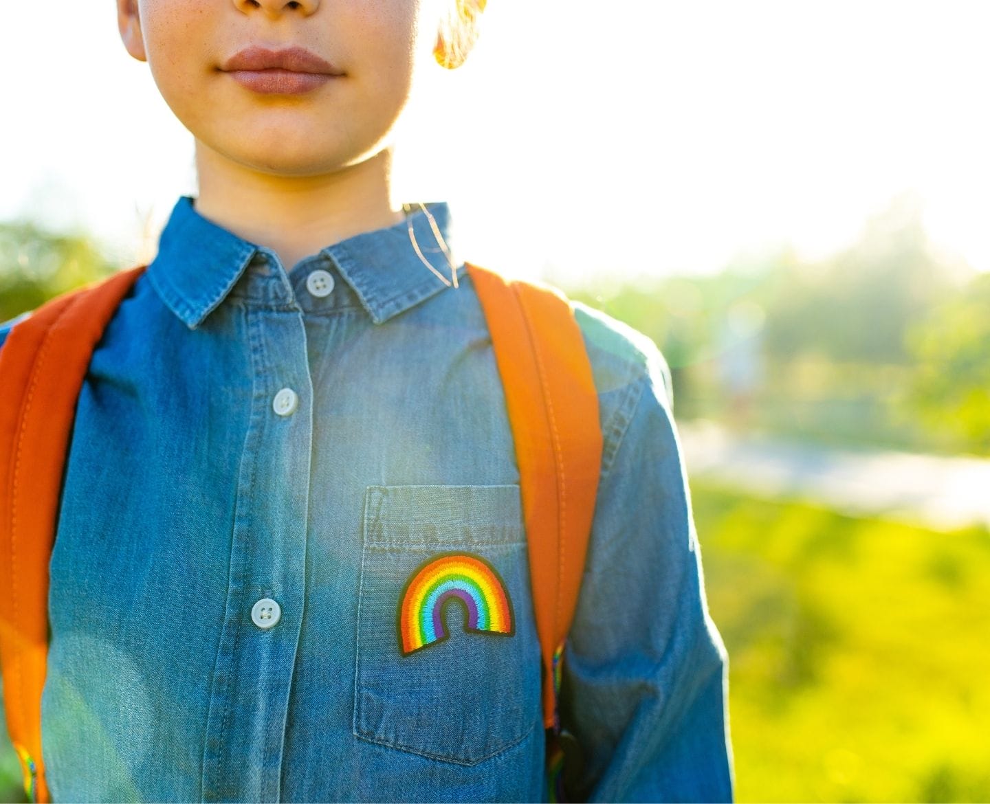Dear son: Wear your rainbow shirt with pride child with rainbow denim top
