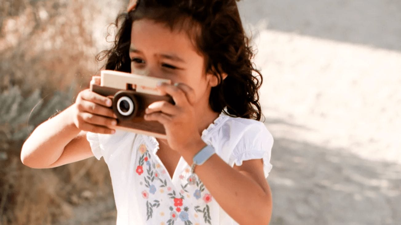 This screen-free activity is saving our summer 🙌 child taking a picture with a camera