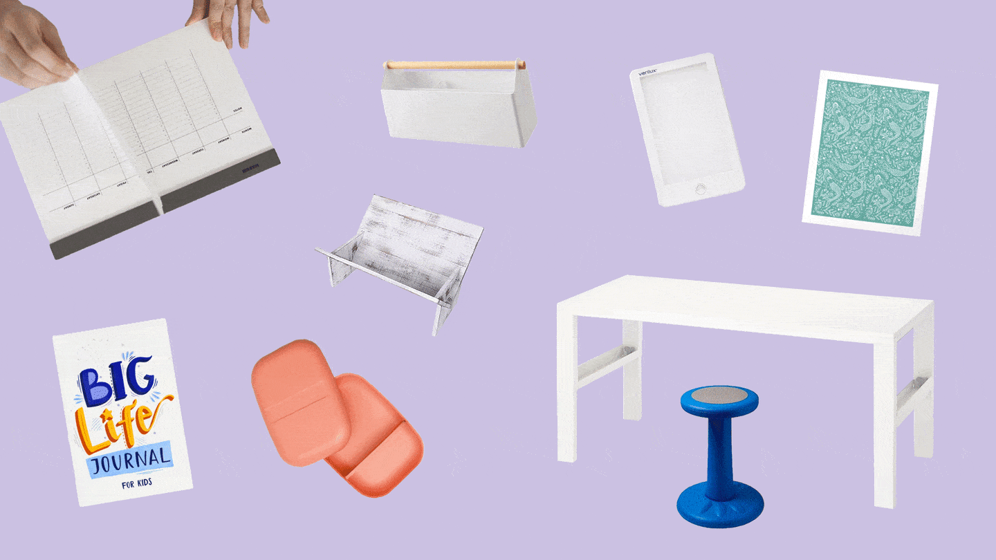 How our editor created a schoolwork station for her kids