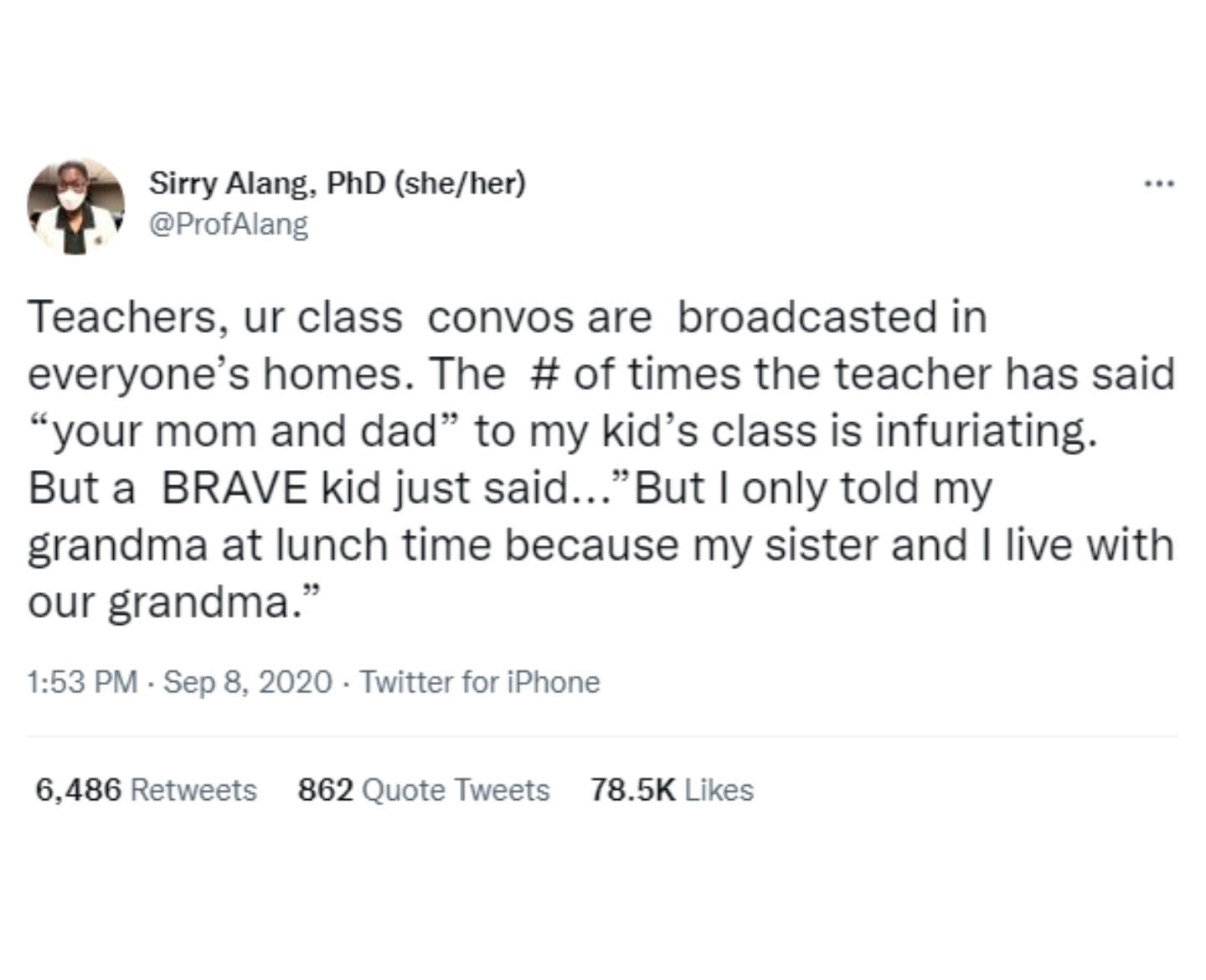 Mom’s powerful viral message: Not every child has a ‘mom and dad’ image of a tweet