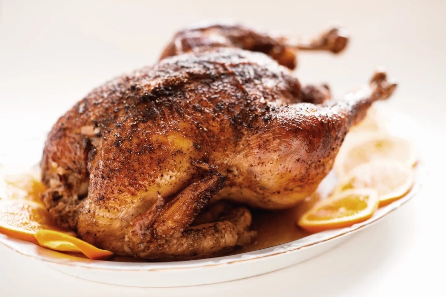 First time making the Thanksgiving turkey? Start here. thanksgiving turkey on a platter - how to prep a turkey