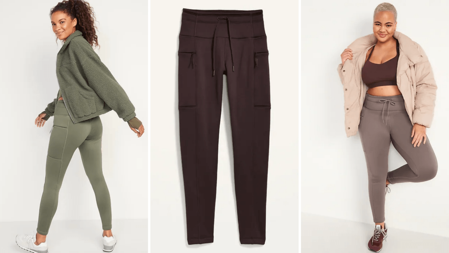 My favorite winter leggings from Old Navy are currently on sale (and you need them!) old navy fleece lined leggings