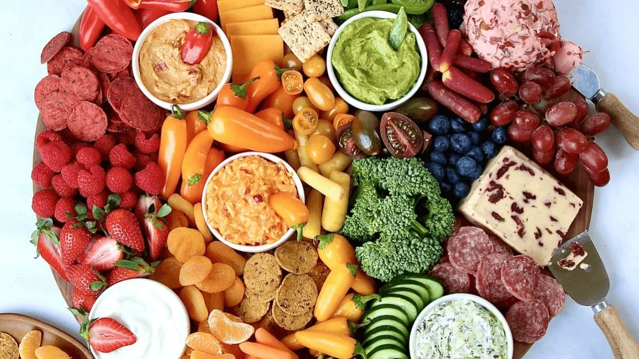 This IG account may inspire you to add kid-friendly charcuterie boards into your mealtime rotation giant charcuterie board