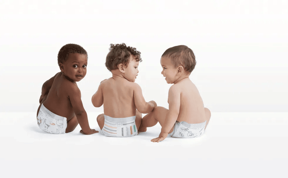 14 eco-friendly & natural diapers we love three babies wearing natural diapers in photography studio