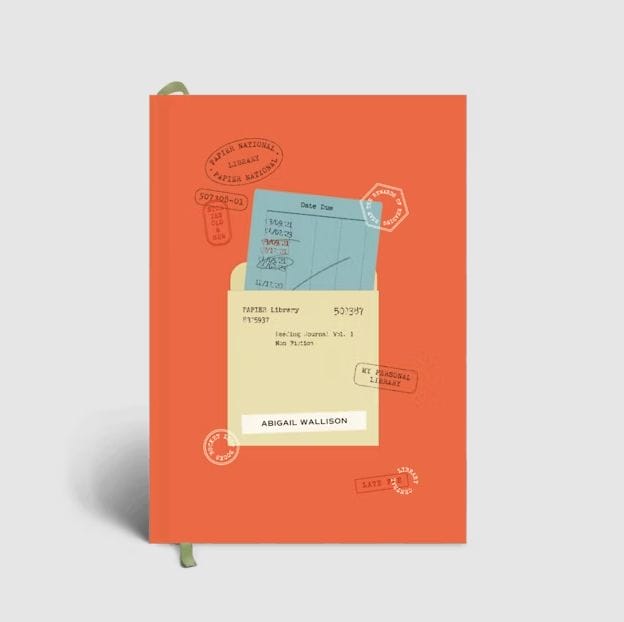 Papier Library Card Reading Journal