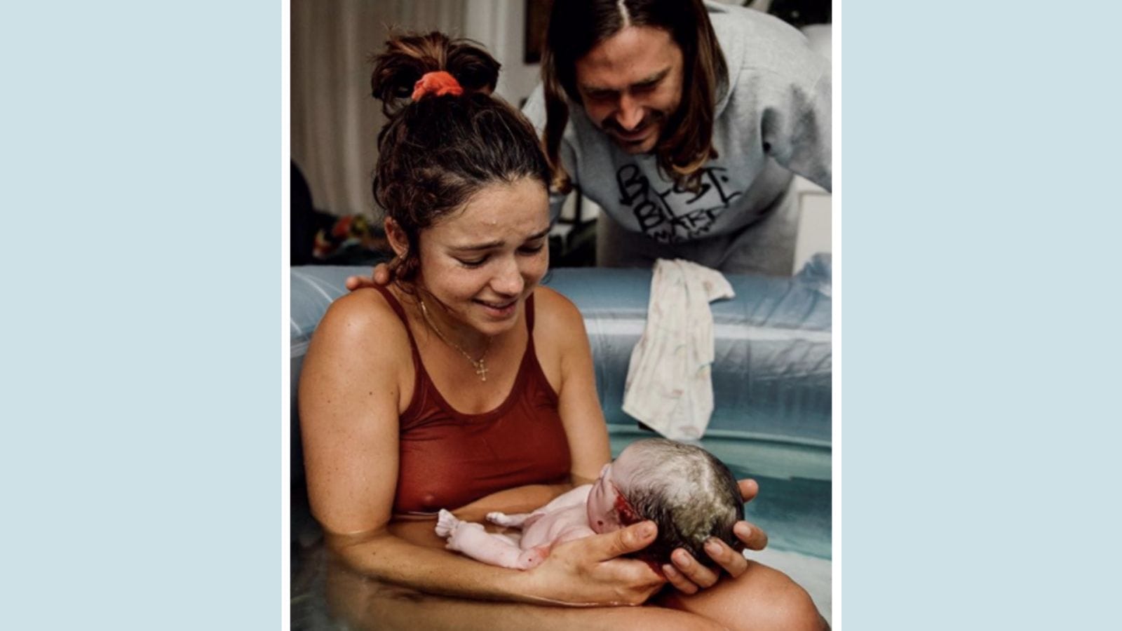 10 celebrity moms share intimate moments from their home births