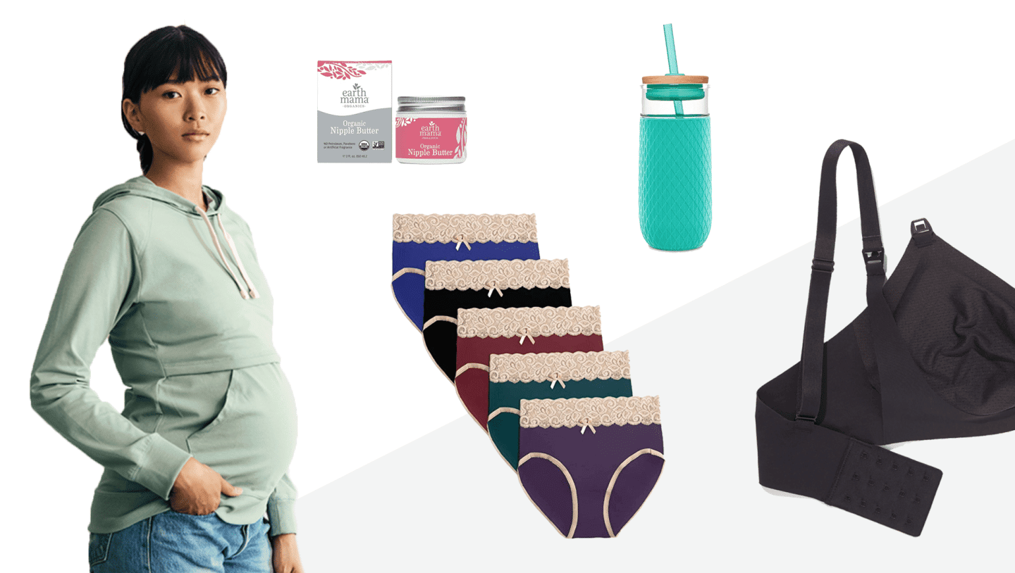 As a second-time mama, these are the 21 items I have for my postpartum recovery collage of postpartum items