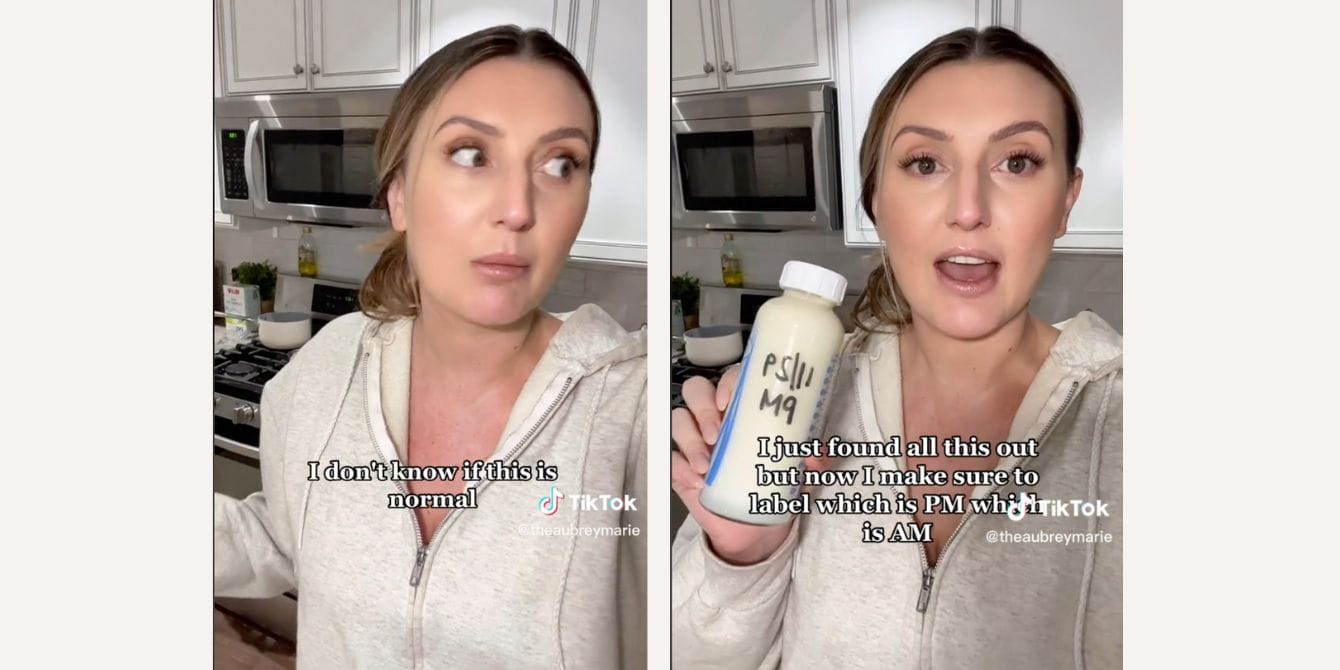 Viral TikTok shares pumping hack for ‘day milk’ and ‘night milk’ to help babies sleep better TikTok user Aubrey Marie explains pumping hack separating day milk and night milk
