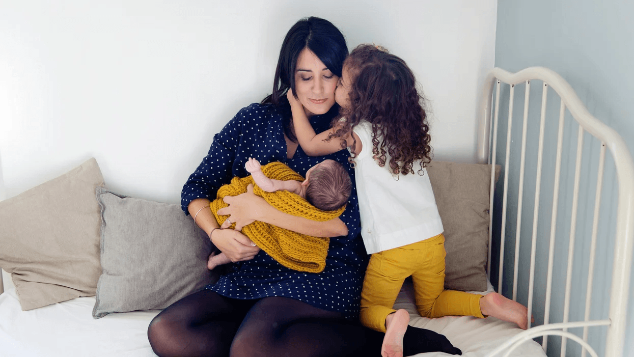 To the new mama of two: My one piece of advice mom holding two kids