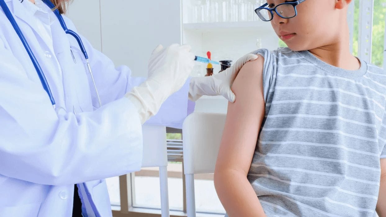 CDC panel recommends the Pfizer vaccine for children 12 and older child getting a shot at the doctors office