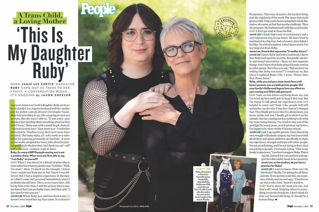 Jamie Lee Curtis hopes her daughter helps other trans kids to feel seen jamie-lee-curtis-daughter-ruby