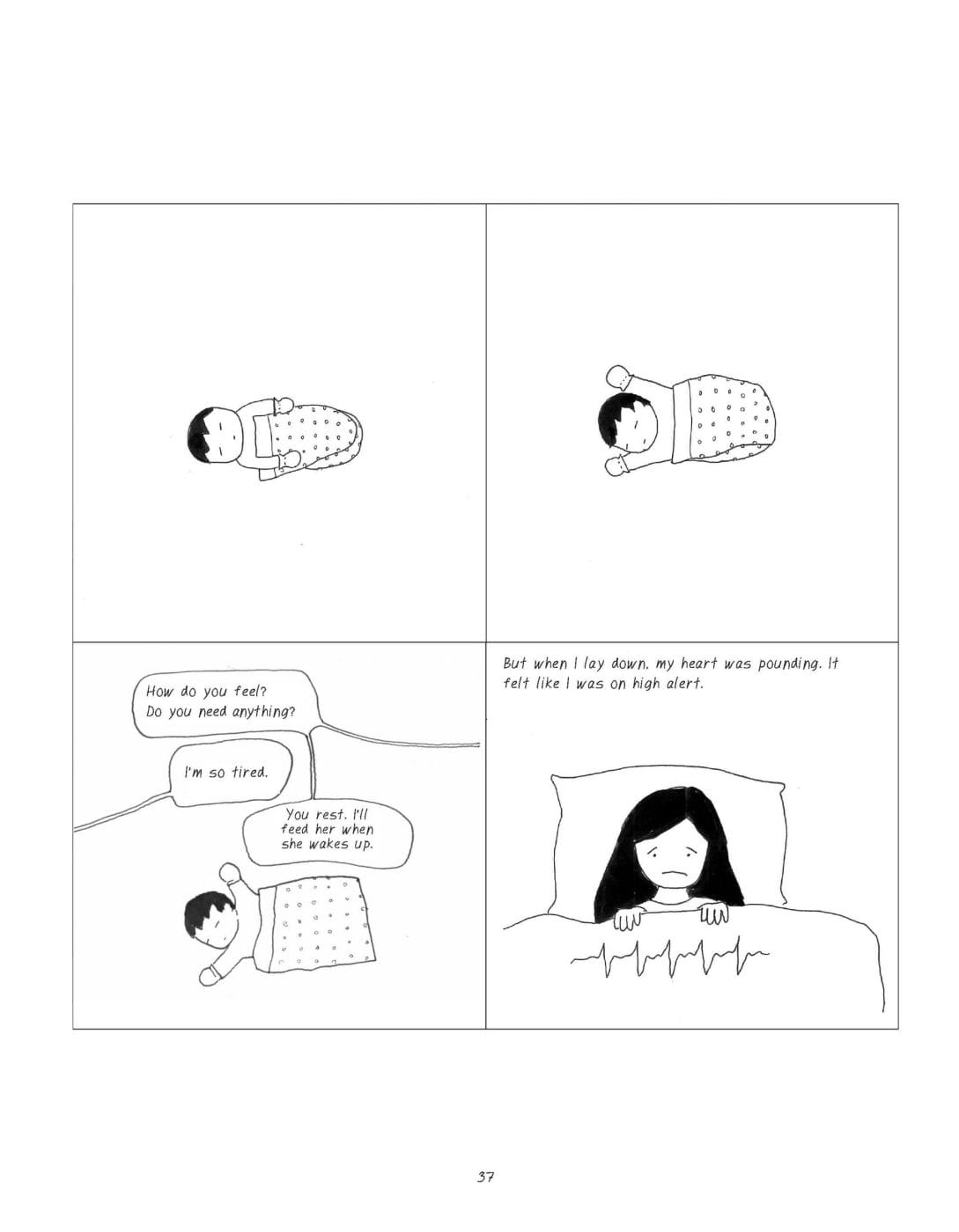 This mother’s powerful drawings are helping others cope with postpartum depression
