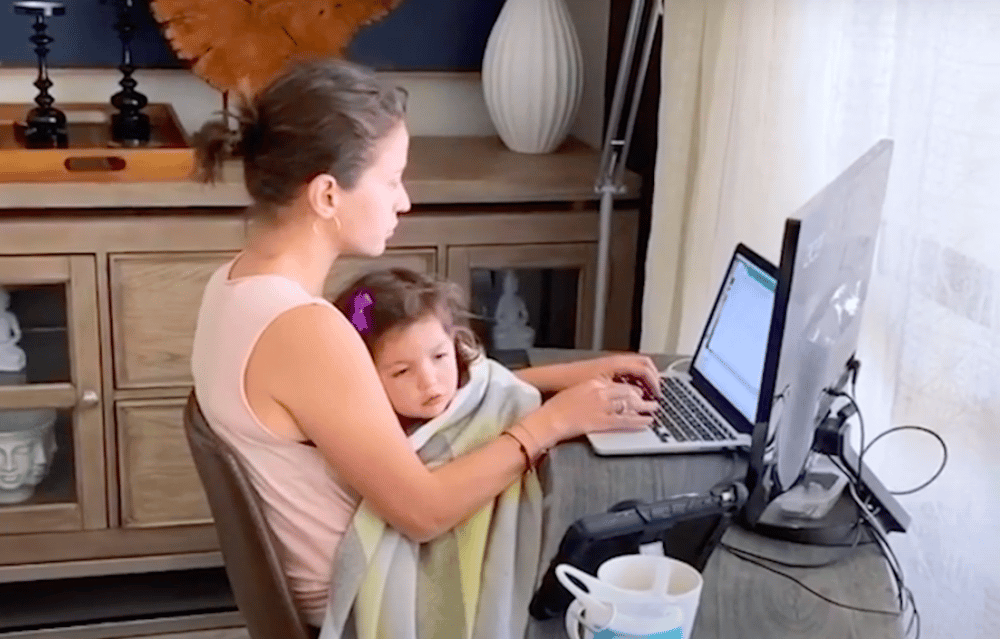 This viral video perfectly captures the strength of mothers during the pandemic