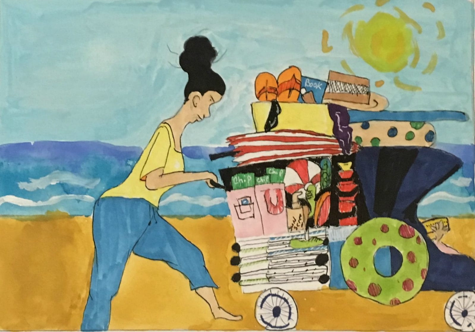 What a Beach Day with Toddlers is Really Like