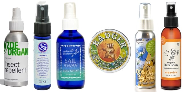 6 pregnancy-safe bug repellents collage of big repellents