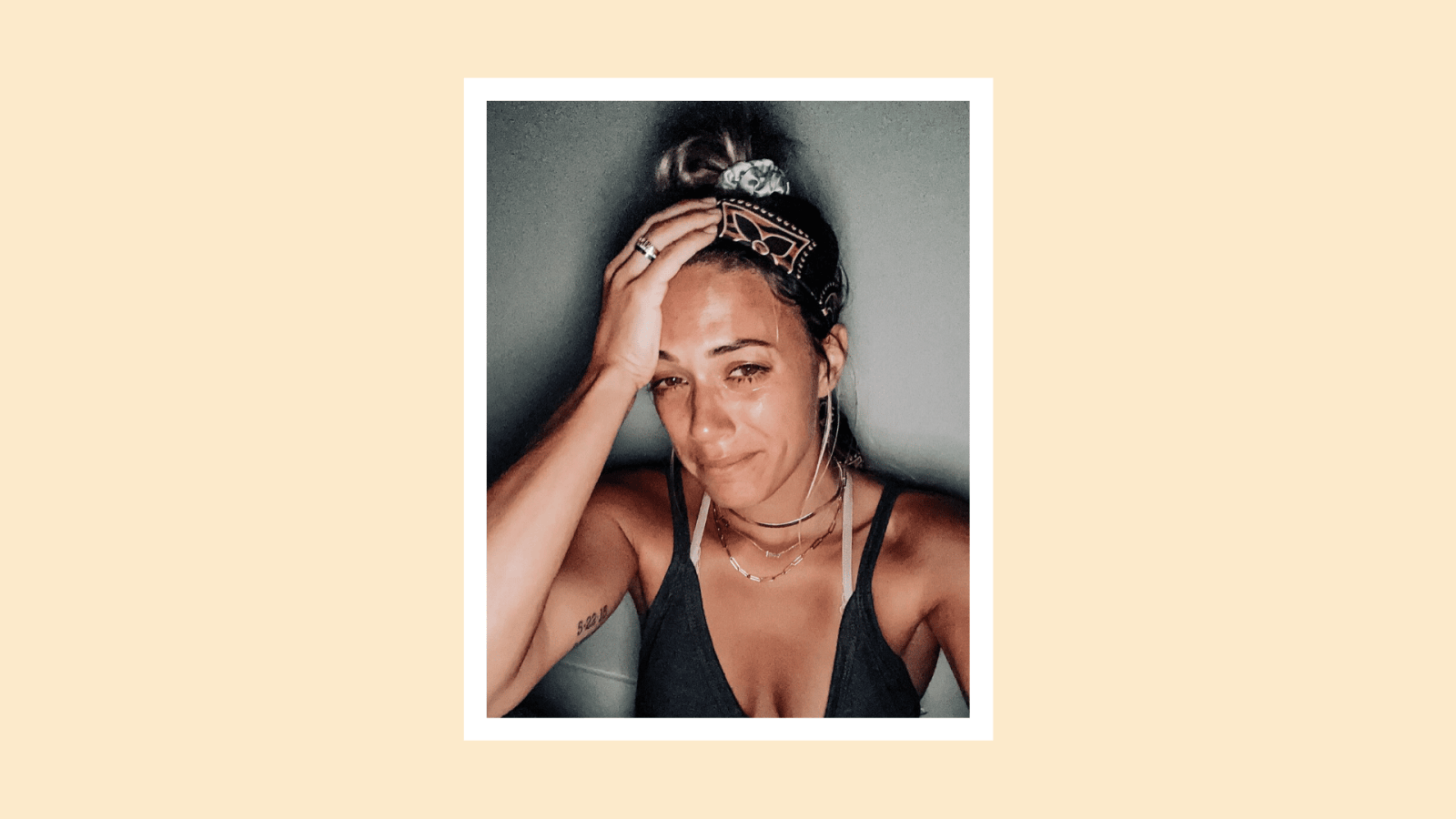 Jana Kramer is every parent crying over sleep regression Jana Kramer crying selfie