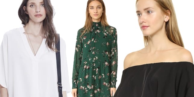How to dress your bump during the first trimester collage of clothes