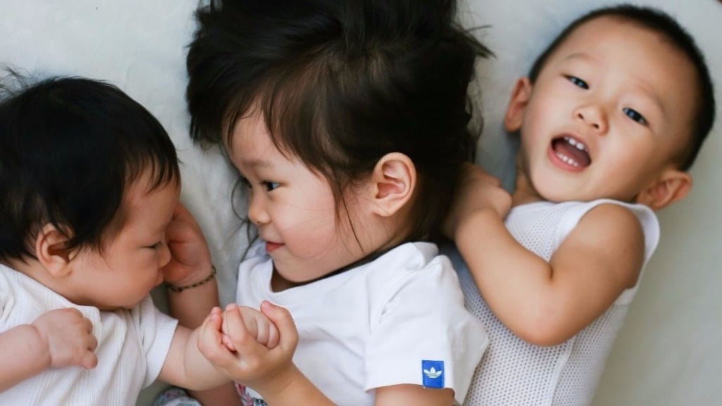 The difference between baby #1, #2 and #3
