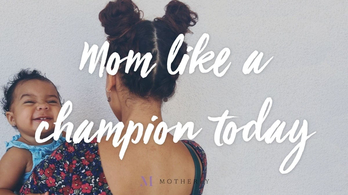 Winning at #momlife —13-month-old