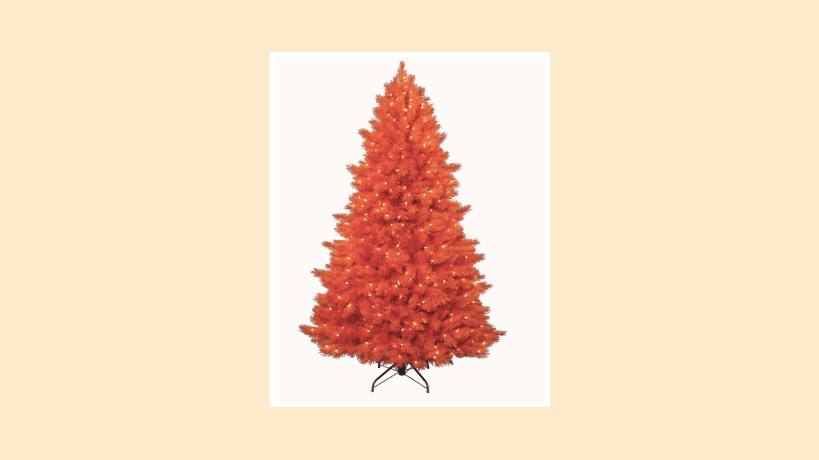 Orange Halloween trees are here to get you in the spooky spirit