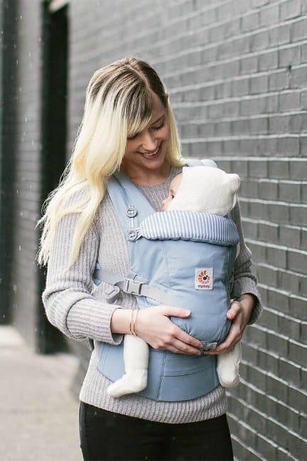 Tips by Trimester $1,500 Giveaway mom and baby in carrier