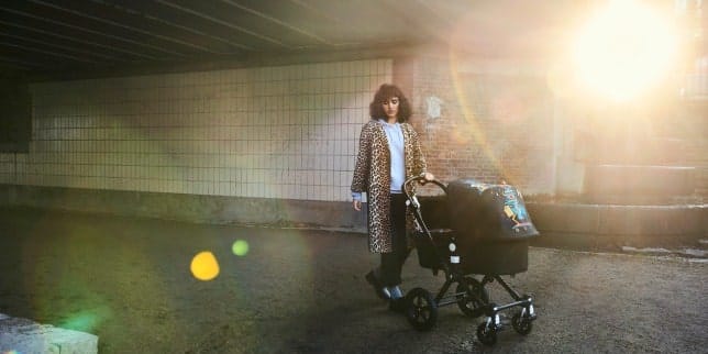 Stroller News: A Collab that’s Scary Cool mom with baby in stroller